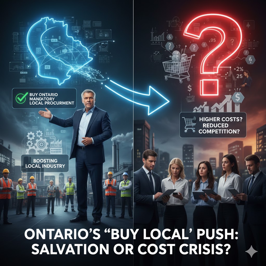 安省要强推“Buy Ontario”？强制优先买本地货，能救产业还是加剧成本？