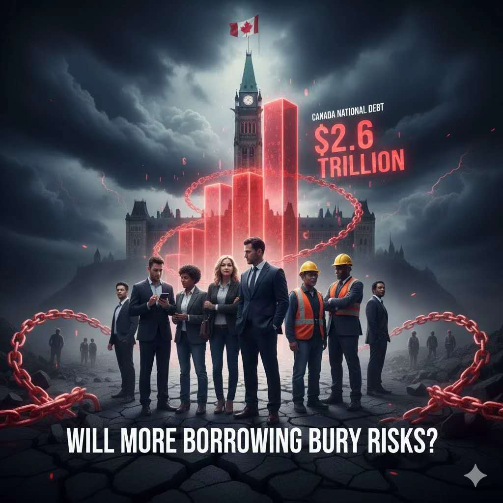 加拿大负债飙到 2.6 万亿！越借越多，会埋下风险吗？