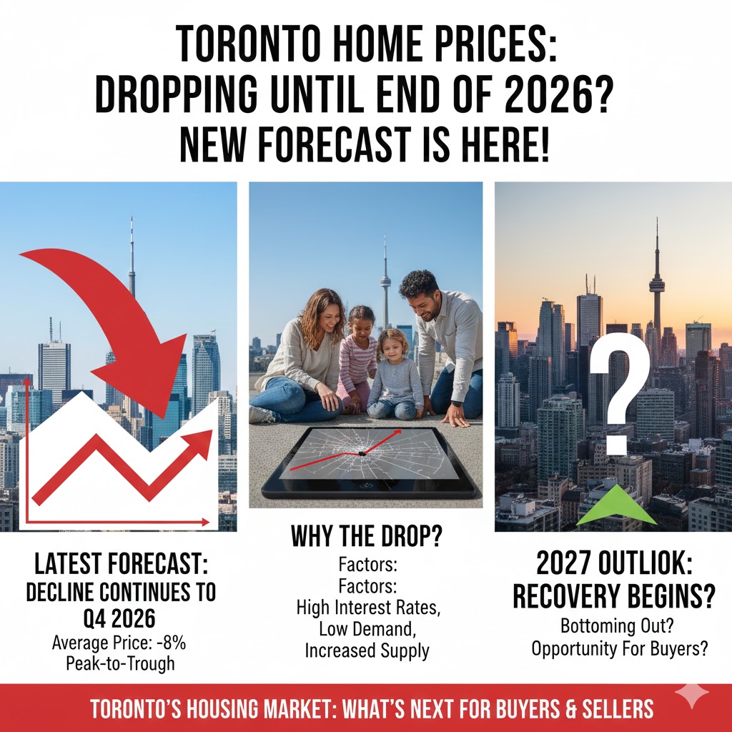 多伦多房价要跌到 2026 年底？最新预测来了！