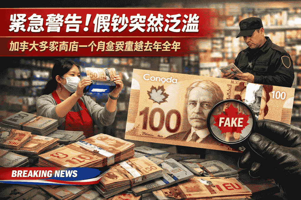 紧急警告！假钞突然泛滥，加拿大多家商店一个月查获量超去年全年