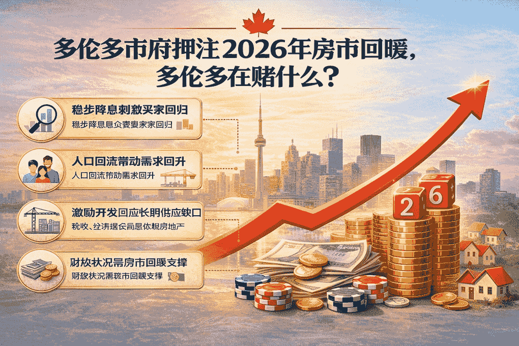 多伦多市府押注2026年房市回暖，多伦多在赌什么？