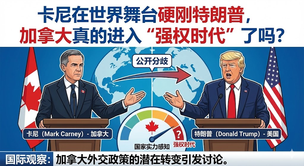 卡尼在世界舞台硬刚特朗普，加拿大真的进入“强权时代”了吗？