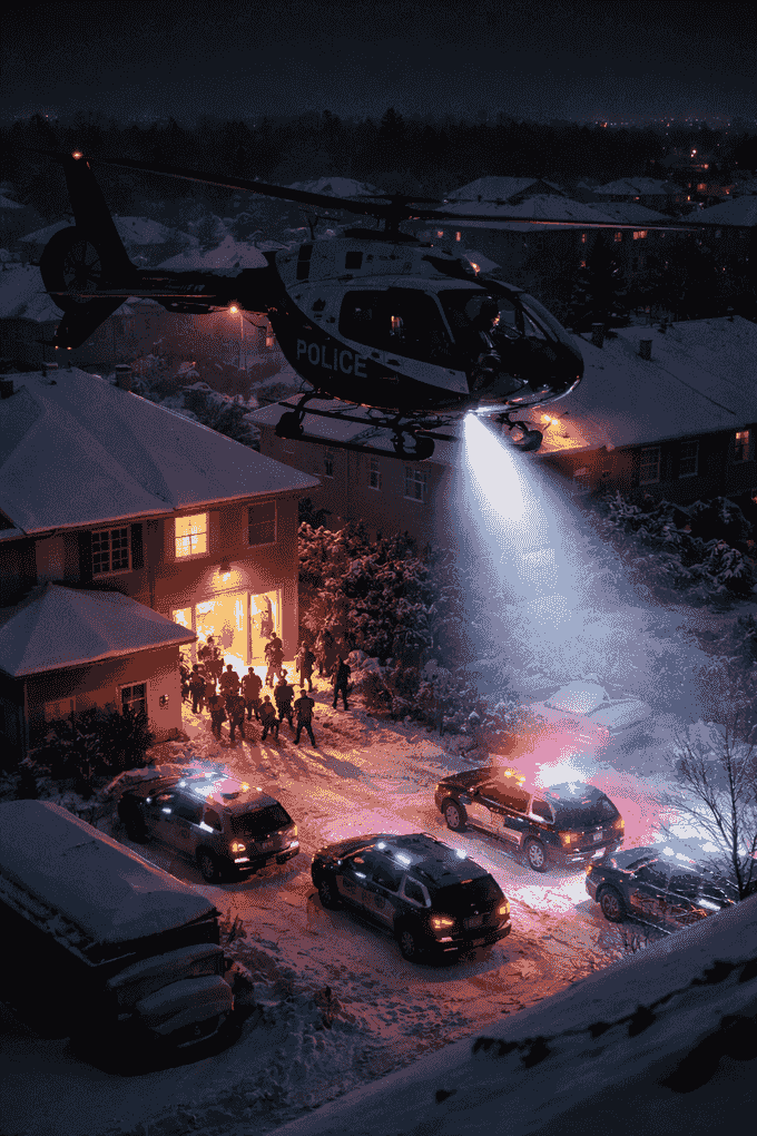 直升机空中锁定！约克区连环入室盗窃团伙全线落网