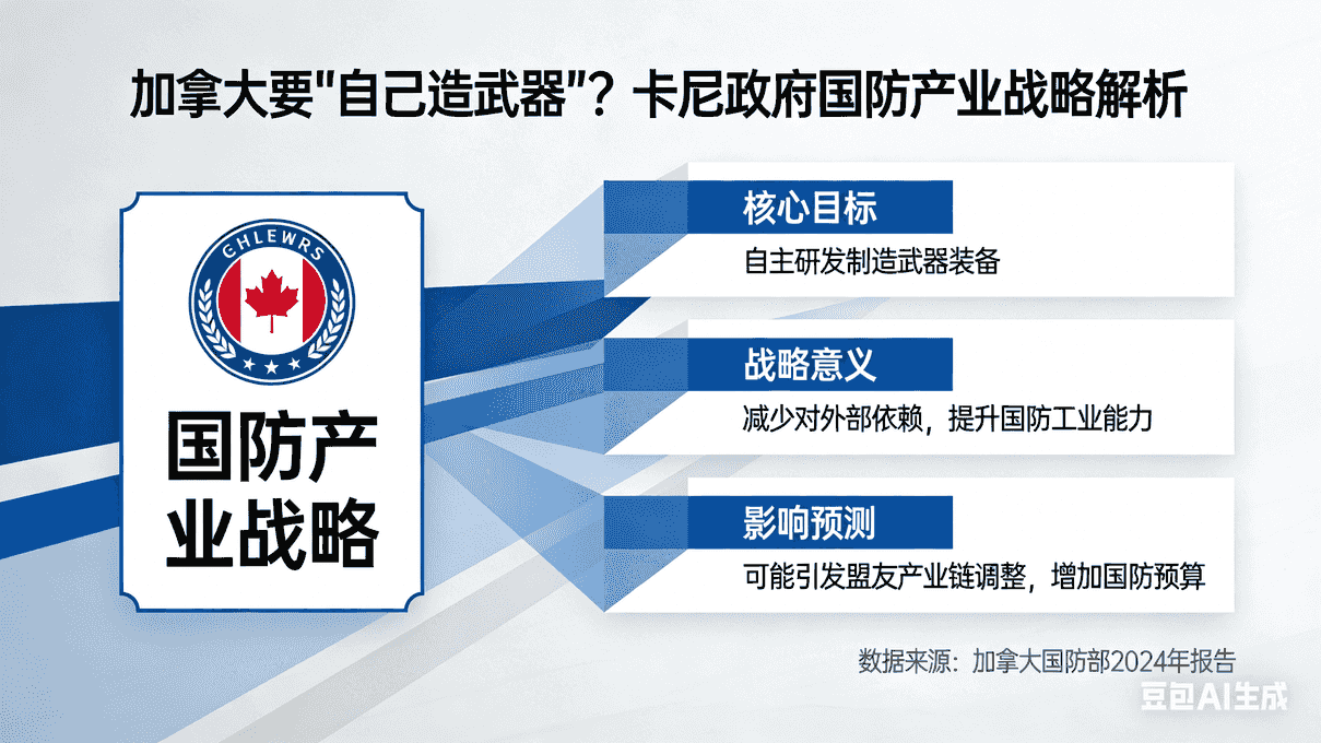 重磅宣布！加拿大要“自己造武器”？卡尼政府这份国防产业战略意味着什么？