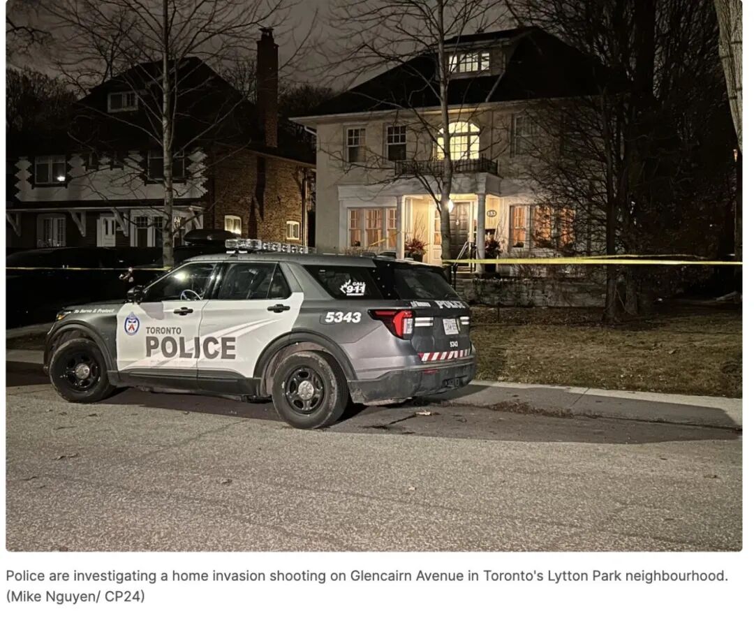 太吓人了！多伦多连发两起蒙面入室抢劫枪击案，5匪持械闯民宅，住户中枪重伤
