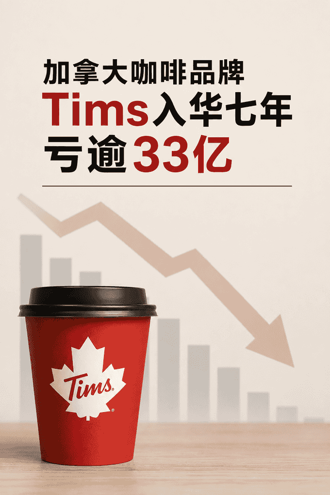 加拿大国民咖啡Tims Hortons入华7年仍未盈利！累计亏损超33亿元，二季度营收大跌21.7%
