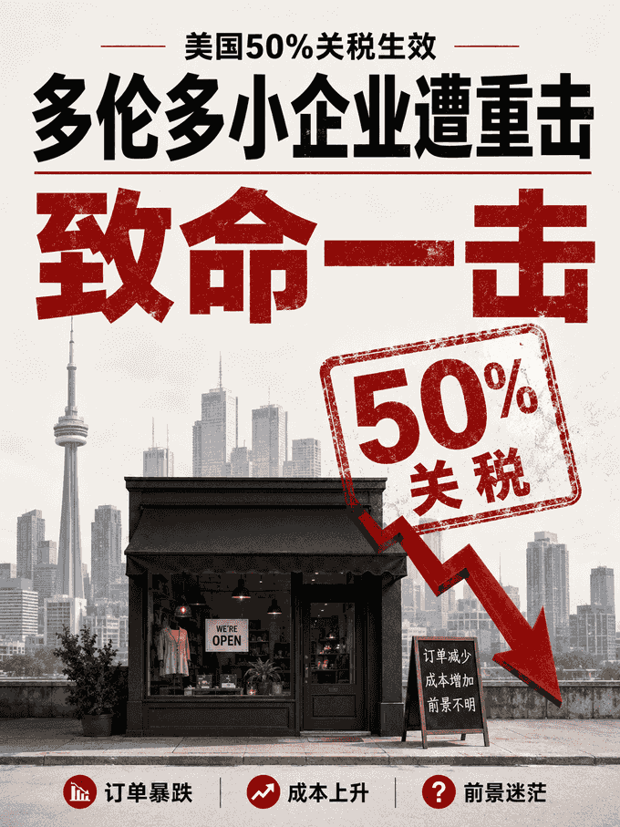 “毁灭性打击”！多伦多小企业主哀嚎：美国新关税是“致命一击”，未来一片迷茫