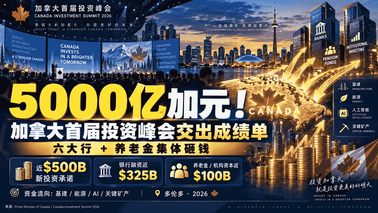 5000亿加元！加拿大首届投资峰会交出成绩单